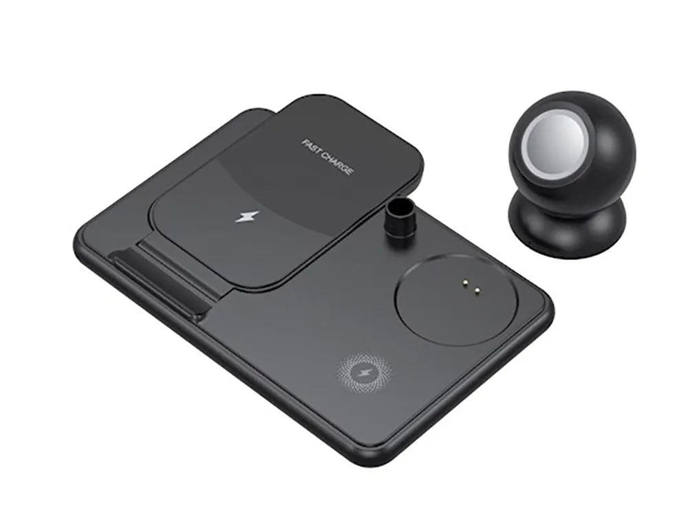 Wireless Charger XO, 4in1, W58, Black