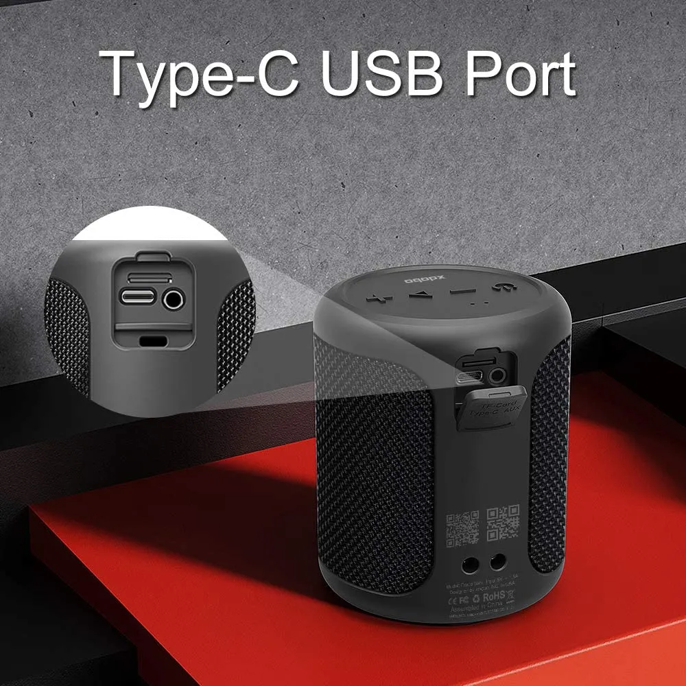 Портативная колонка Xmusic Flip Q12S, Красный