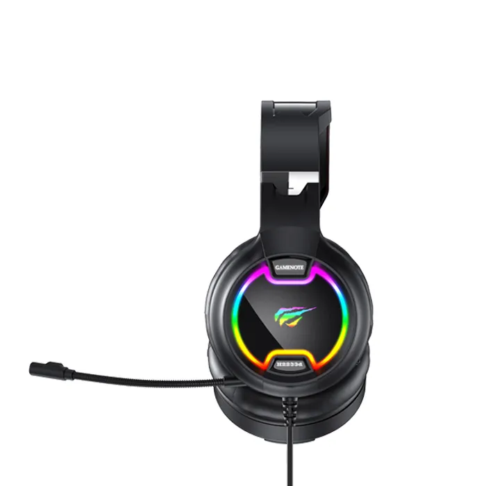 Căști gaming Havit H2233d, Cu fir, Negru
