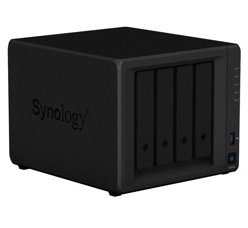 Сетевое хранилище SYNOLOGY DS418, Чёрный