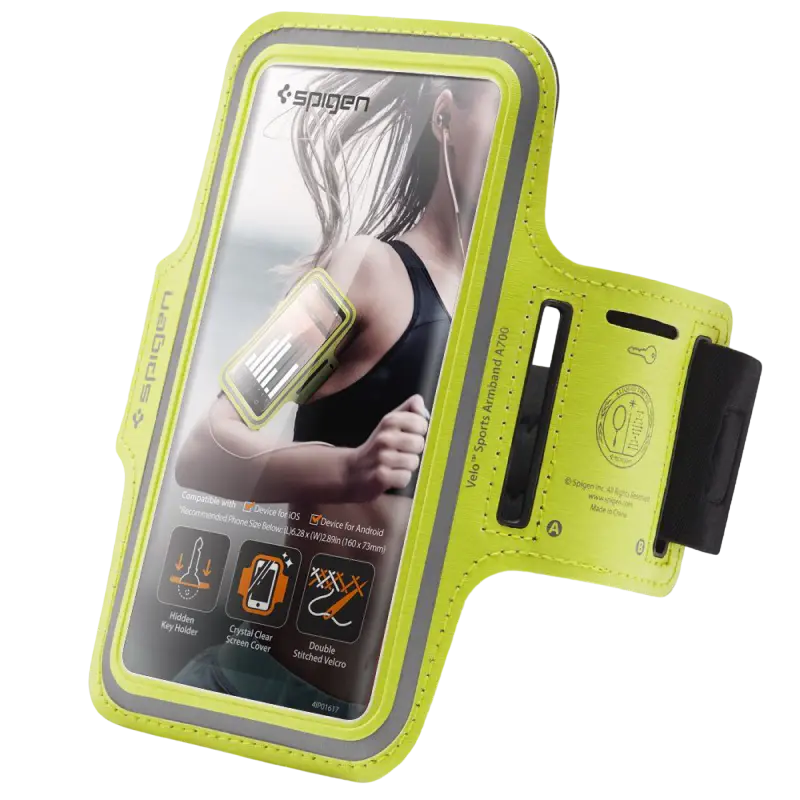 Универсальный чехол на руку Spigen A700, Неоновый