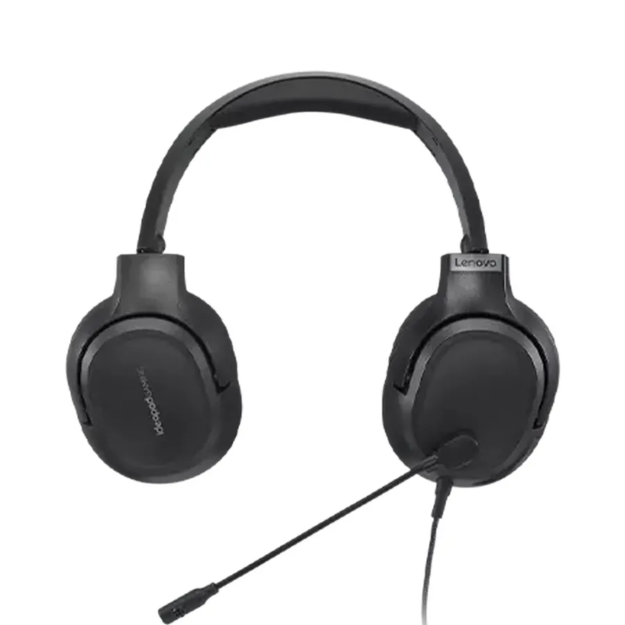 Căști gaming Lenovo H100, Cu fir, Negru