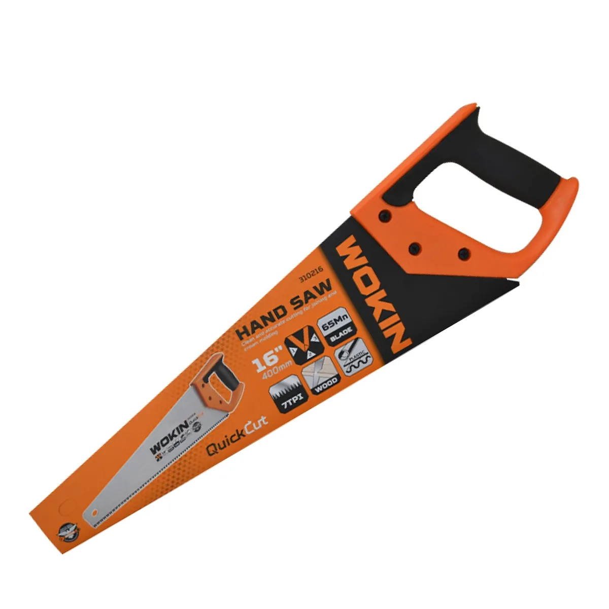 Ножовка по дереву и пластику Wokin 7 TPI, 500 мм