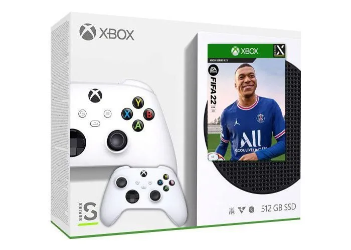 Microsoft Xbox Series X + Xbox Series Controller White + Fifa 22, Black