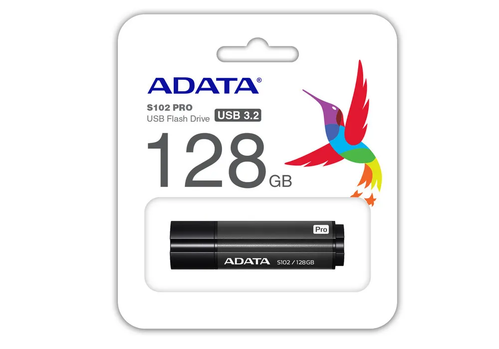 USB Flash накопитель ADATA S102 Pro, 128Гб, Серый