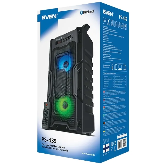 Boxă portabilă SVEN PS-435, Negru