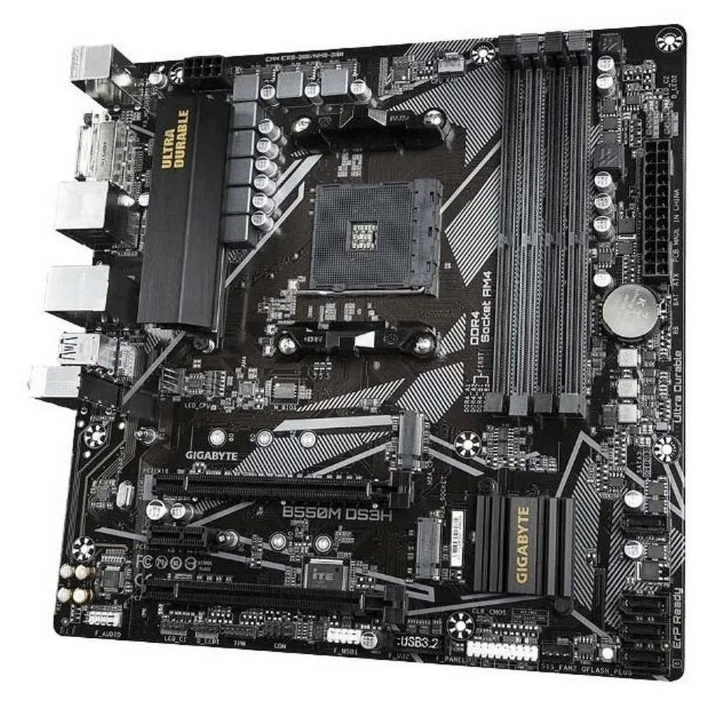 Материнская плата Gigabyte B550M DS3H, AM4, AMD B550, Micro-ATX