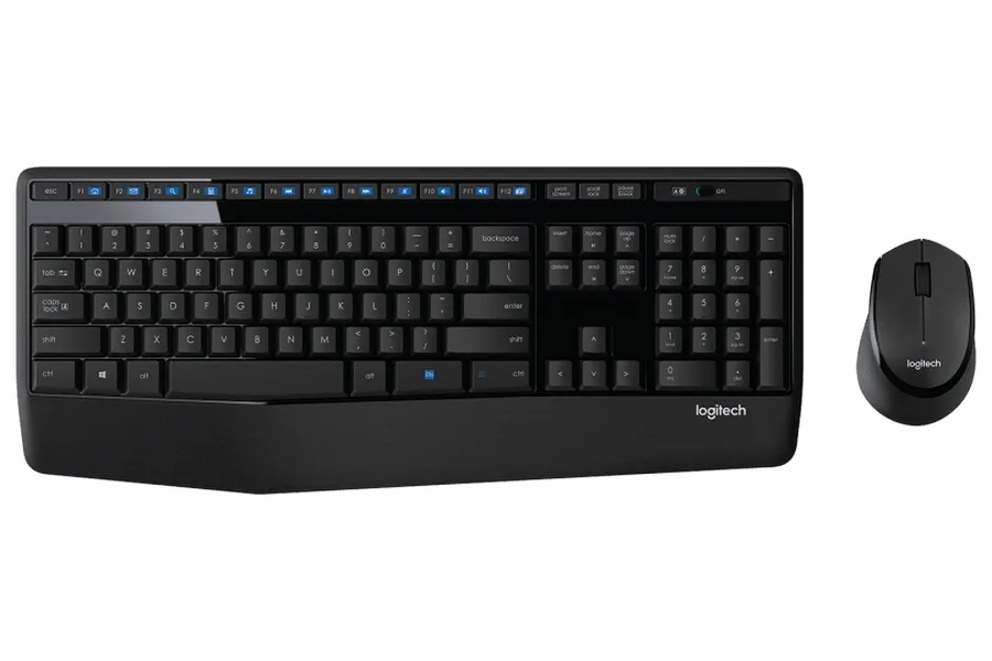 Клавиатура и мышь Logitech MK345, Беспроводное, Чёрный
