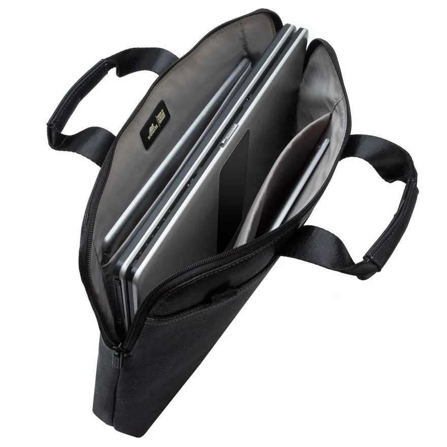 Geantă pentru Laptop RivaCase Orly, 15.6", Poliester, Negru