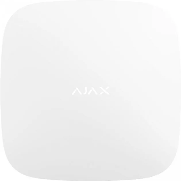 Panou inteligent de control al alarmei Ajax Hub 2, Alb