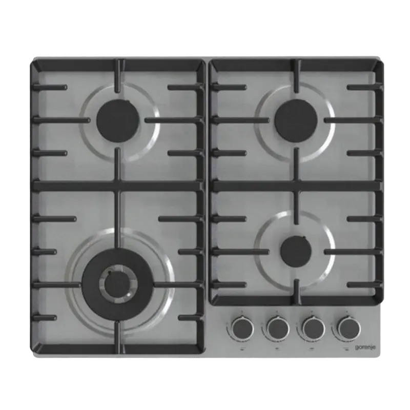 Plită pe gaz Gorenje GW 642 ABX, Oțel inoxidabil