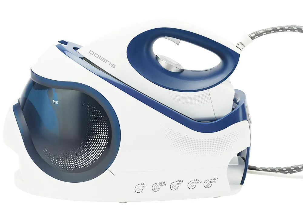 Aparat de calcat cu aburi stationar Polaris PSS7530K, 2400W, Alb