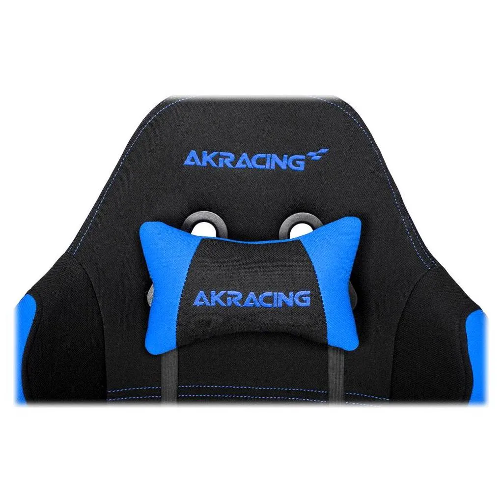 Scaun Gaming AKRacing CORE EX, Textil, Negru/Albastru