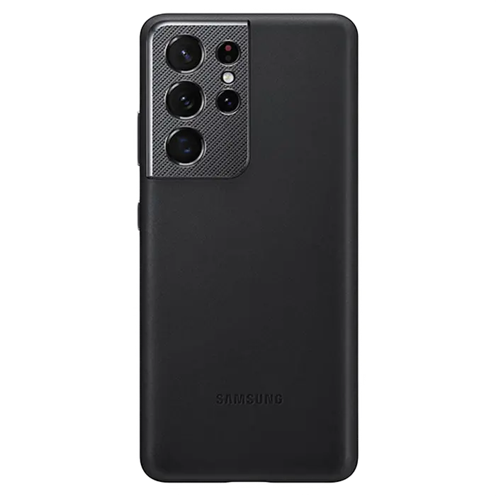 Husă Samsung Leather Cover for Galaxy S21 Ultra, Negru