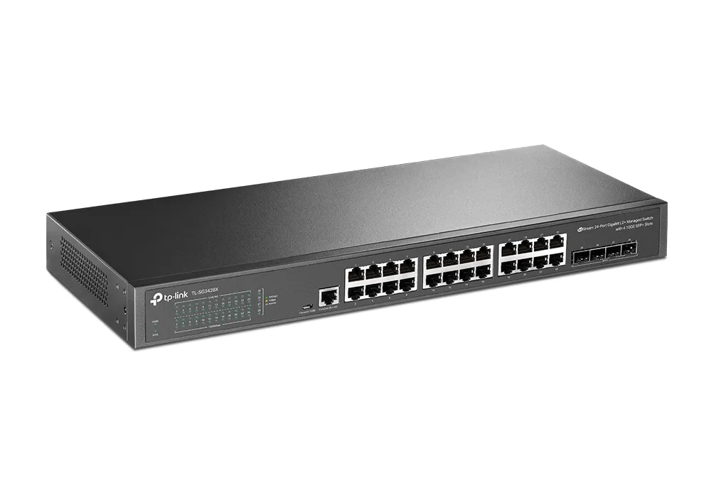 Сетевой коммутатор TP-LINK TL-SG3428X, 24x 10/100/1000 Мбит/с