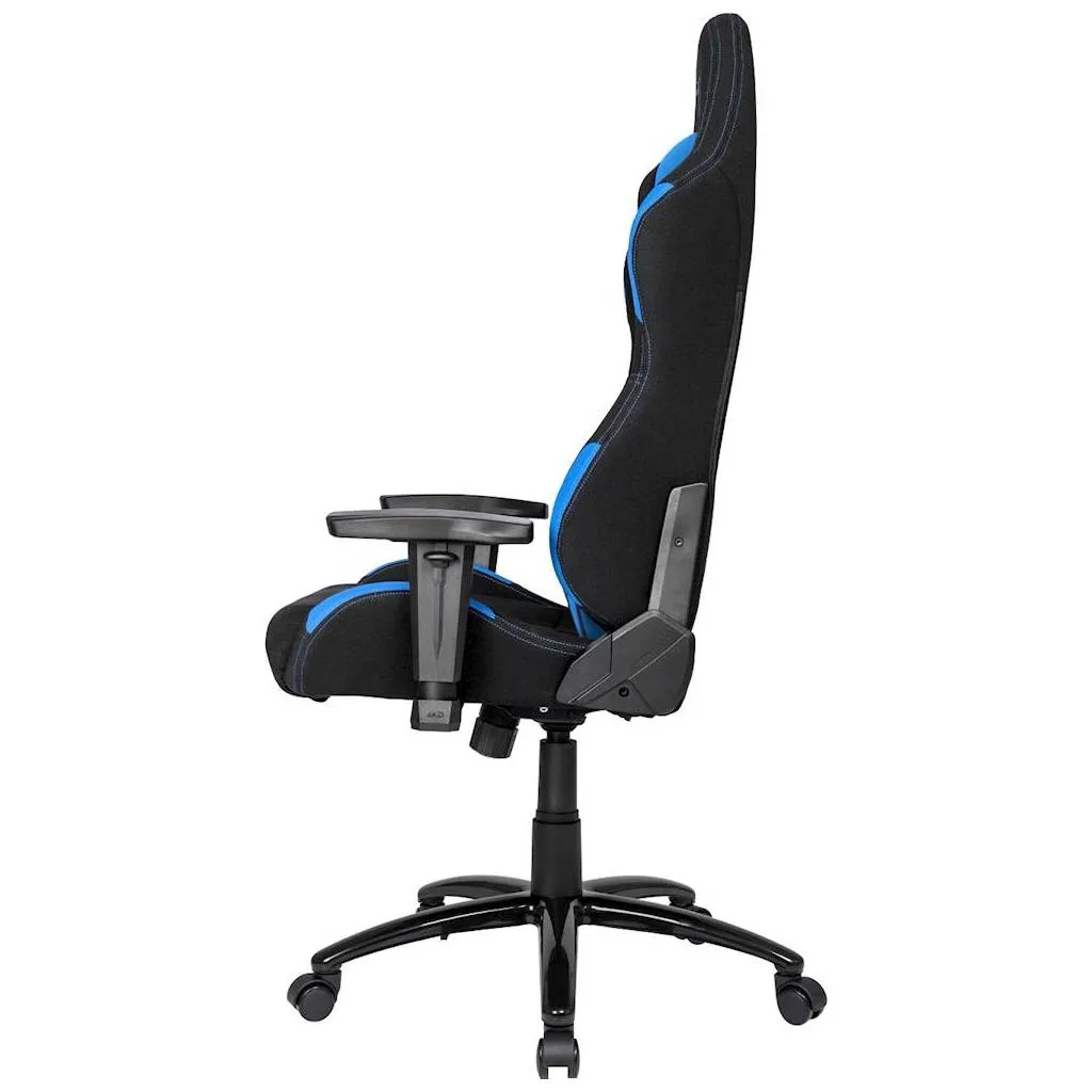 Scaun Gaming AKRacing CORE EX, Textil, Negru/Albastru