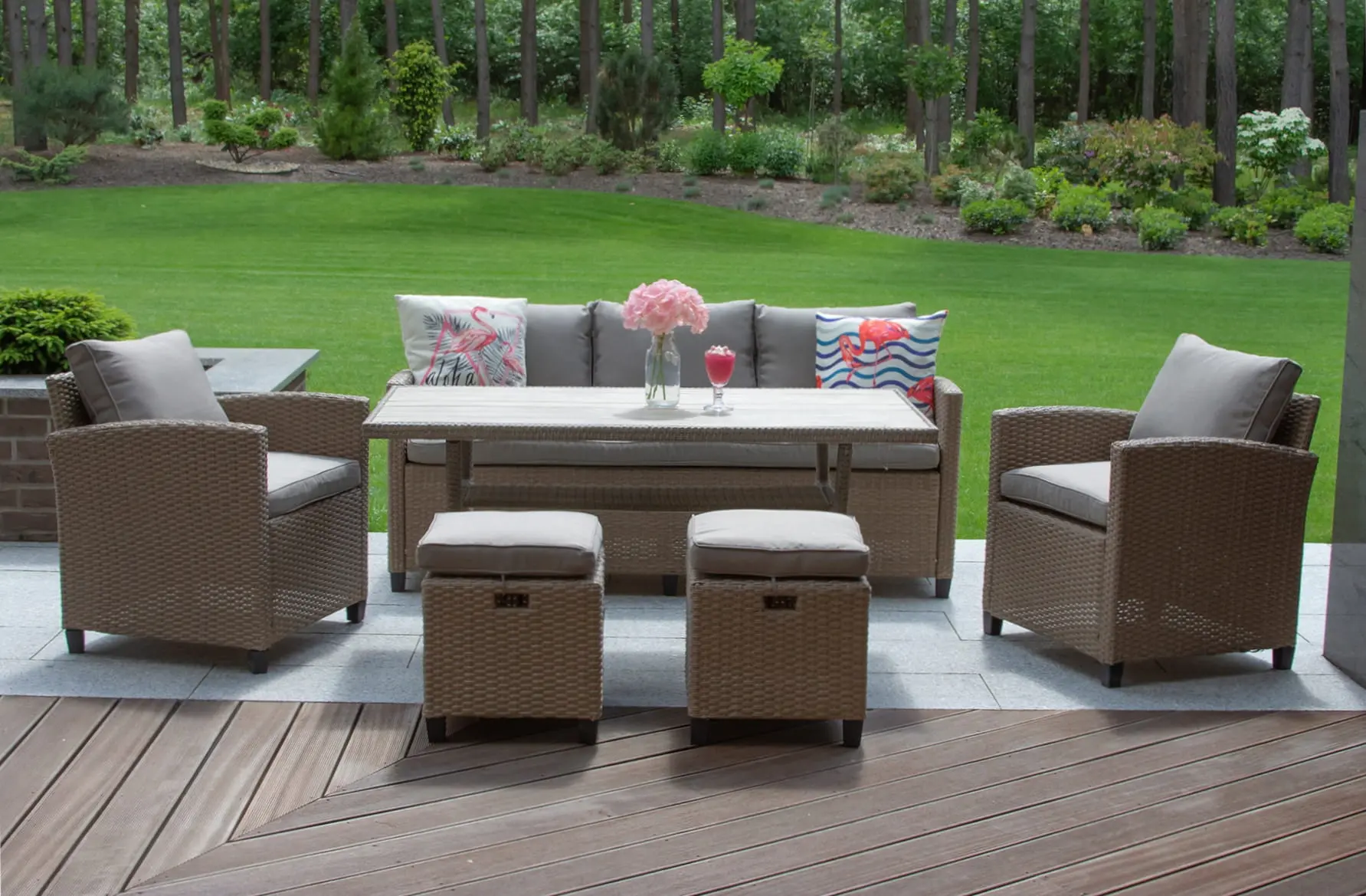 Set mobilier de gradina MILANO (bej)