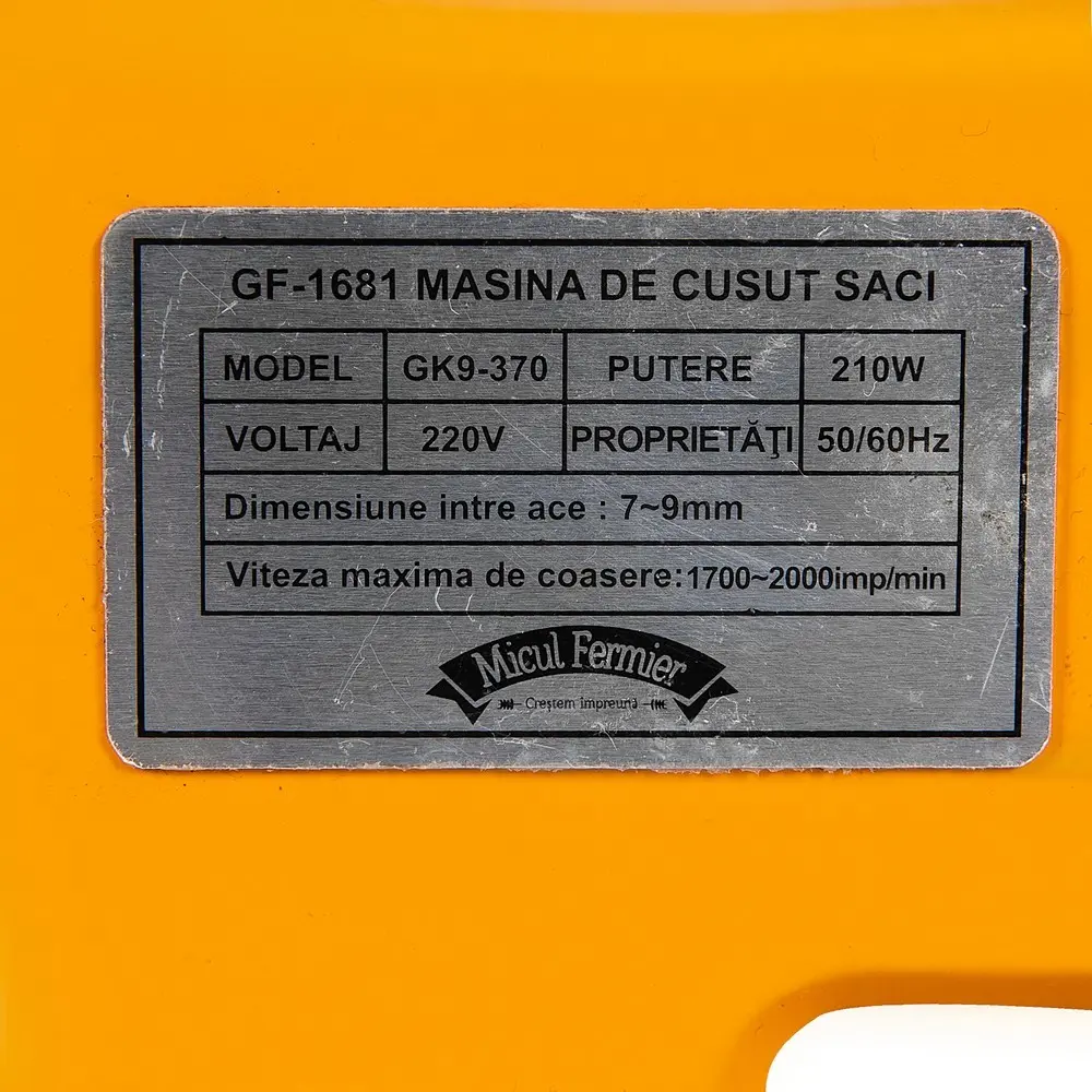 Masina de cusut saci 210W Micul Fermier