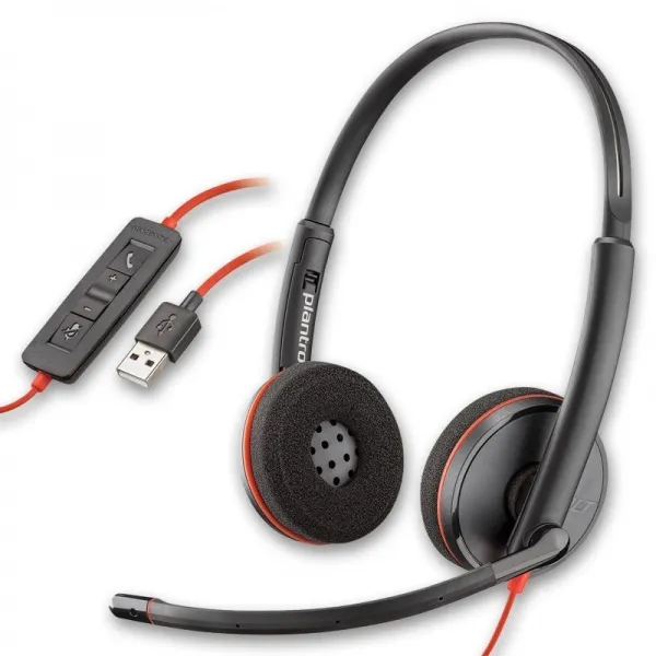 Наушники Plantronics Blackwire C3220, Чёрный
