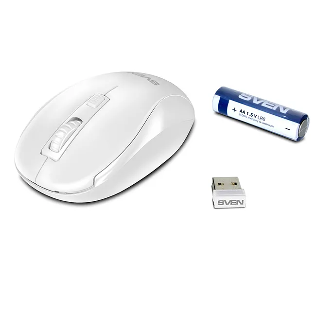 Mouse Wireless SVEN RX-255W, Alb
