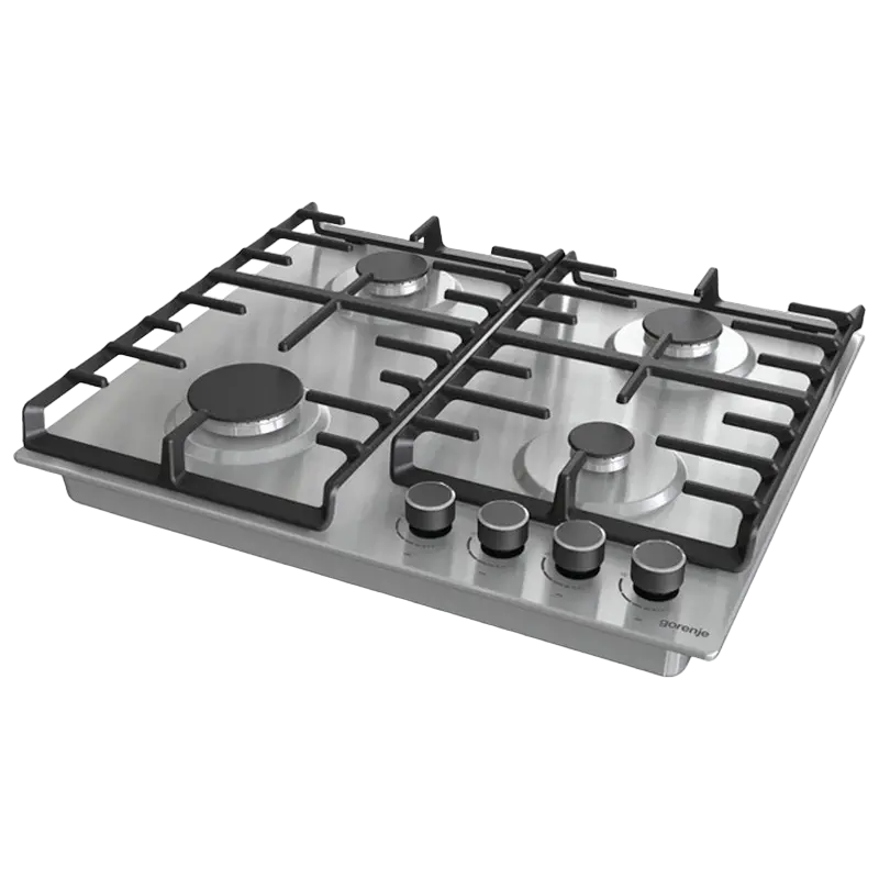 Plită pe gaz Gorenje GW 642 ABX, Oțel inoxidabil