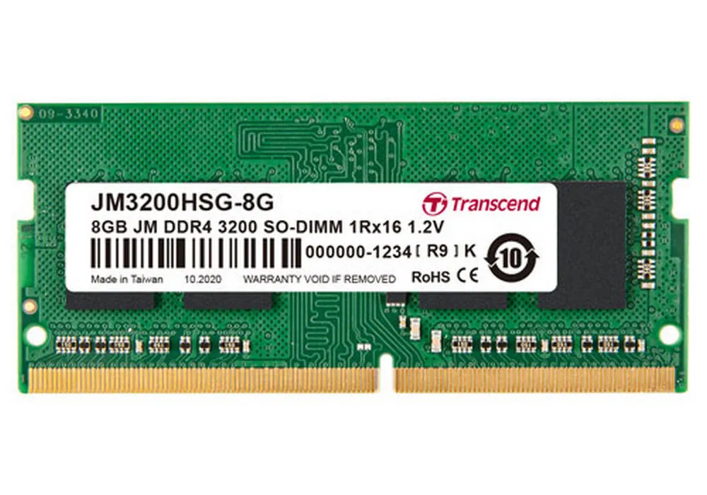 Memorie RAM Transcend JM3200HSG-8G, DDR4 SDRAM, 3200 MHz, 8GB, JM3200HSG-8G