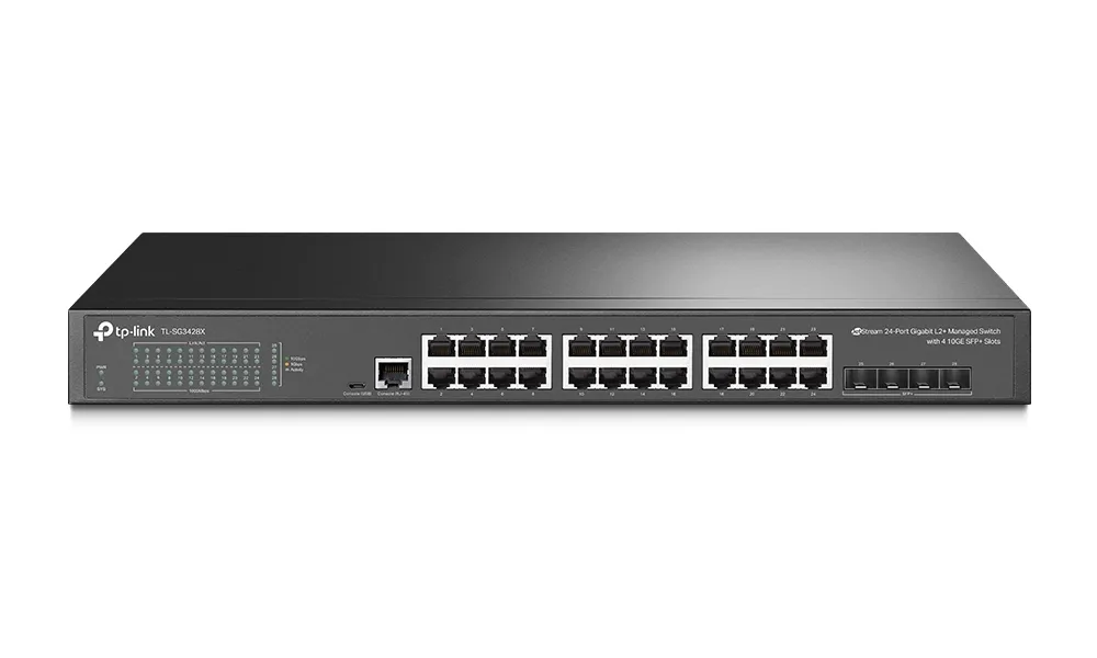 Сетевой коммутатор TP-LINK TL-SG3428X, 24x 10/100/1000 Мбит/с