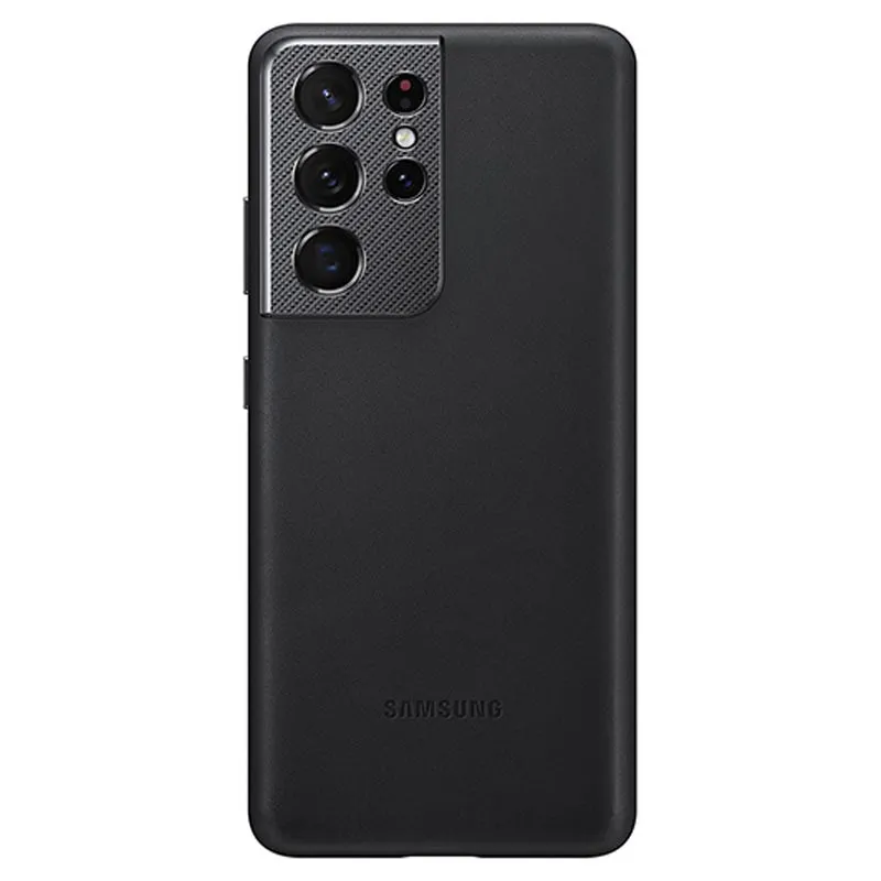 Husă Samsung Leather Cover for Galaxy S21 Ultra, Negru