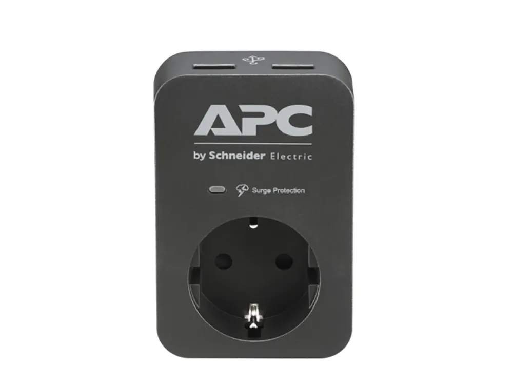 Prelungitor electric APC Essential SurgeArrest PME1WU2BRS, 1 Prize, Negru