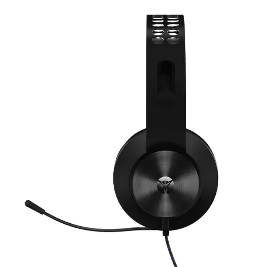 Căști gaming Lenovo H300, Cu fir, Negru