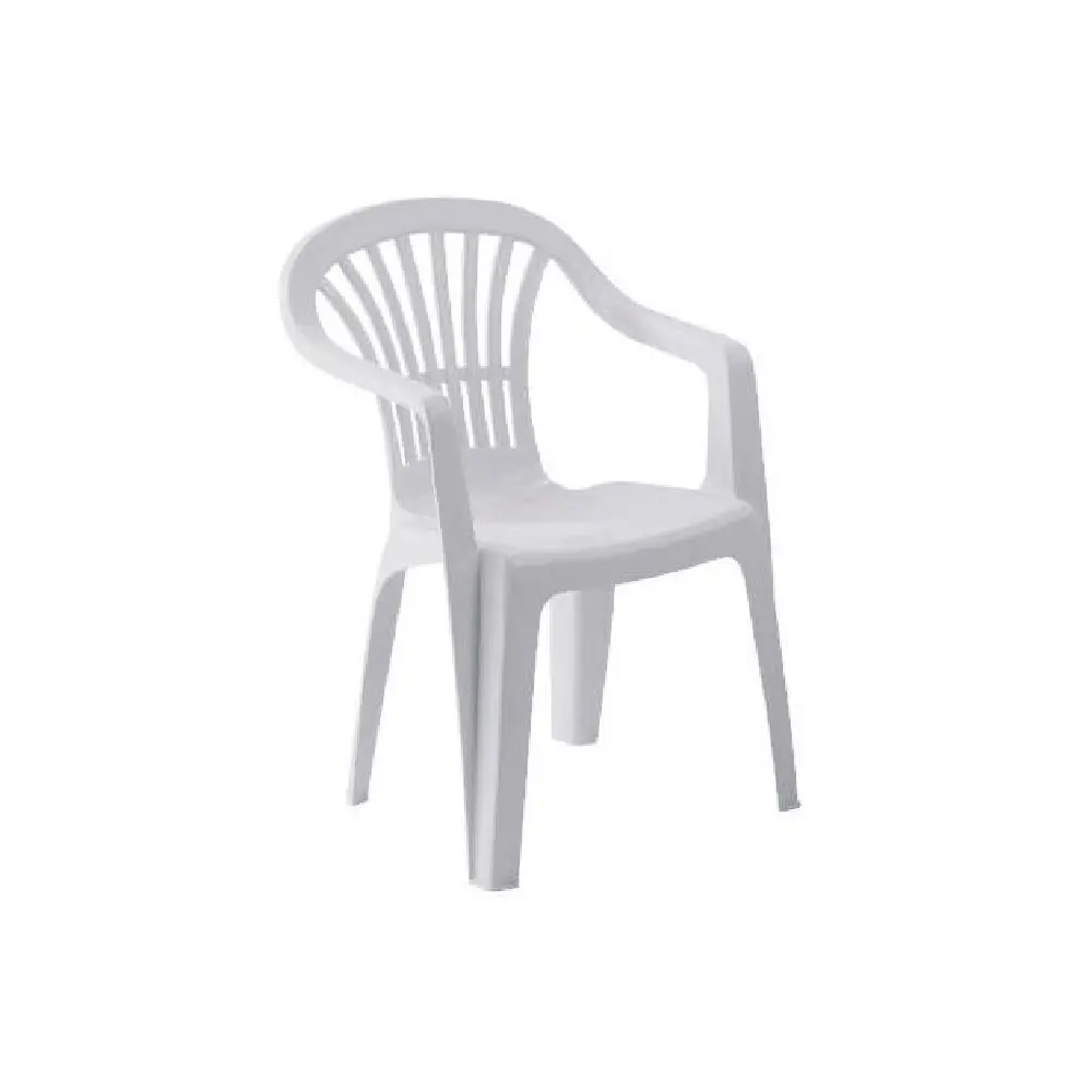 Scaun din plastic de Kona (alb)
