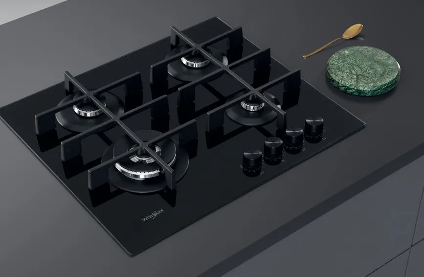 Plită pe gaz Whirlpool GOWL 628/NB, Negru