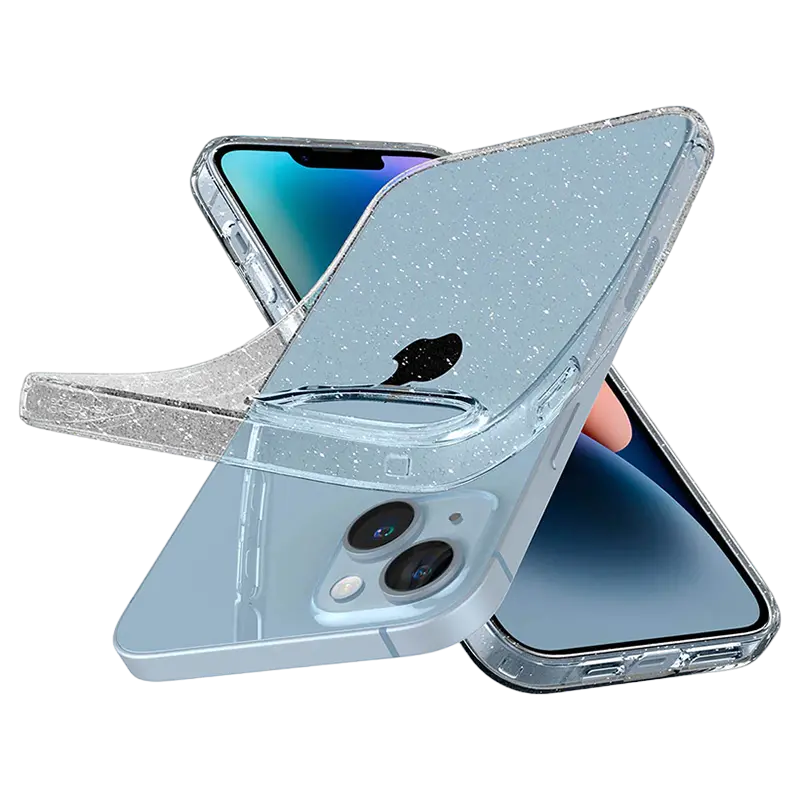 Чехол Spigen iPhone 14 Liquid Crystal Glitter, Прозрачный