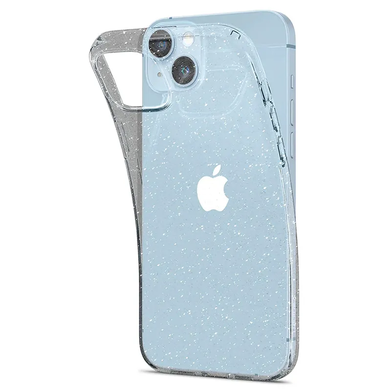 Husă Spigen iPhone 14 Liquid Crystal Glitter, Transparent