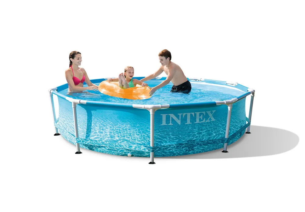 Piscină cu cadru metalic Intex Metal Frame, 4485L, Albastru deschis, 28206