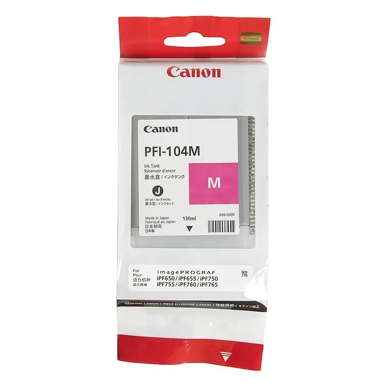 Ink Cartridge Canon PFI-104M magenta,130ml for iPF765,760,755,750,655,650