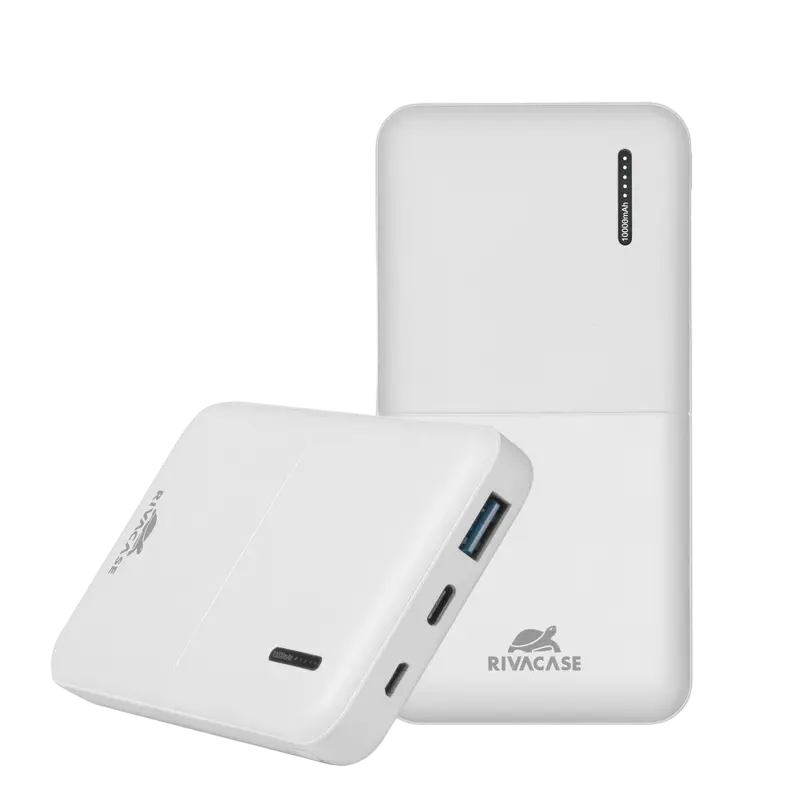 Power Bank Rivacase 10000 mAh QC 3.0/PD, VA2531, White