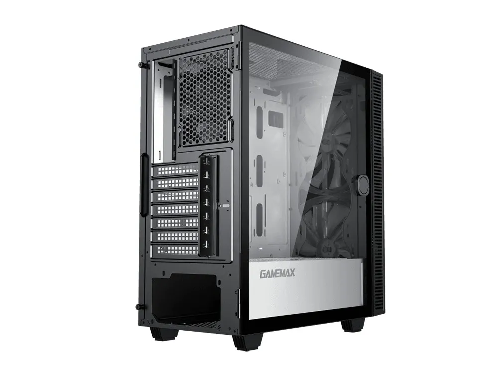 Carcasă PC Gamemax Aero, Midi-Tower, ATX, Negru