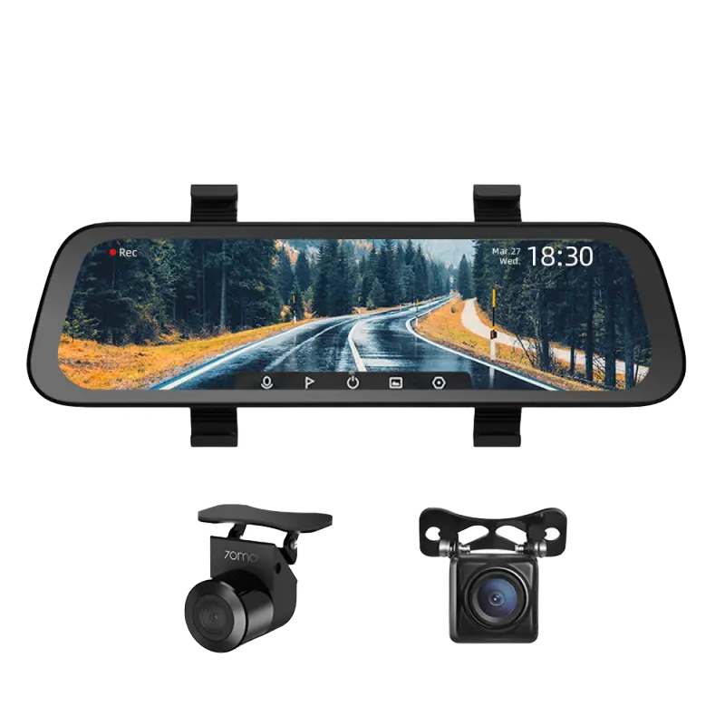 Set Dash Cam față și spate 70mai D07+RC05, 1920 x 1080, Negru