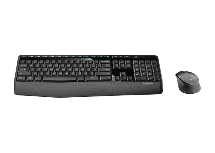 Клавиатура и мышь Logitech MK345, Беспроводное, Чёрный