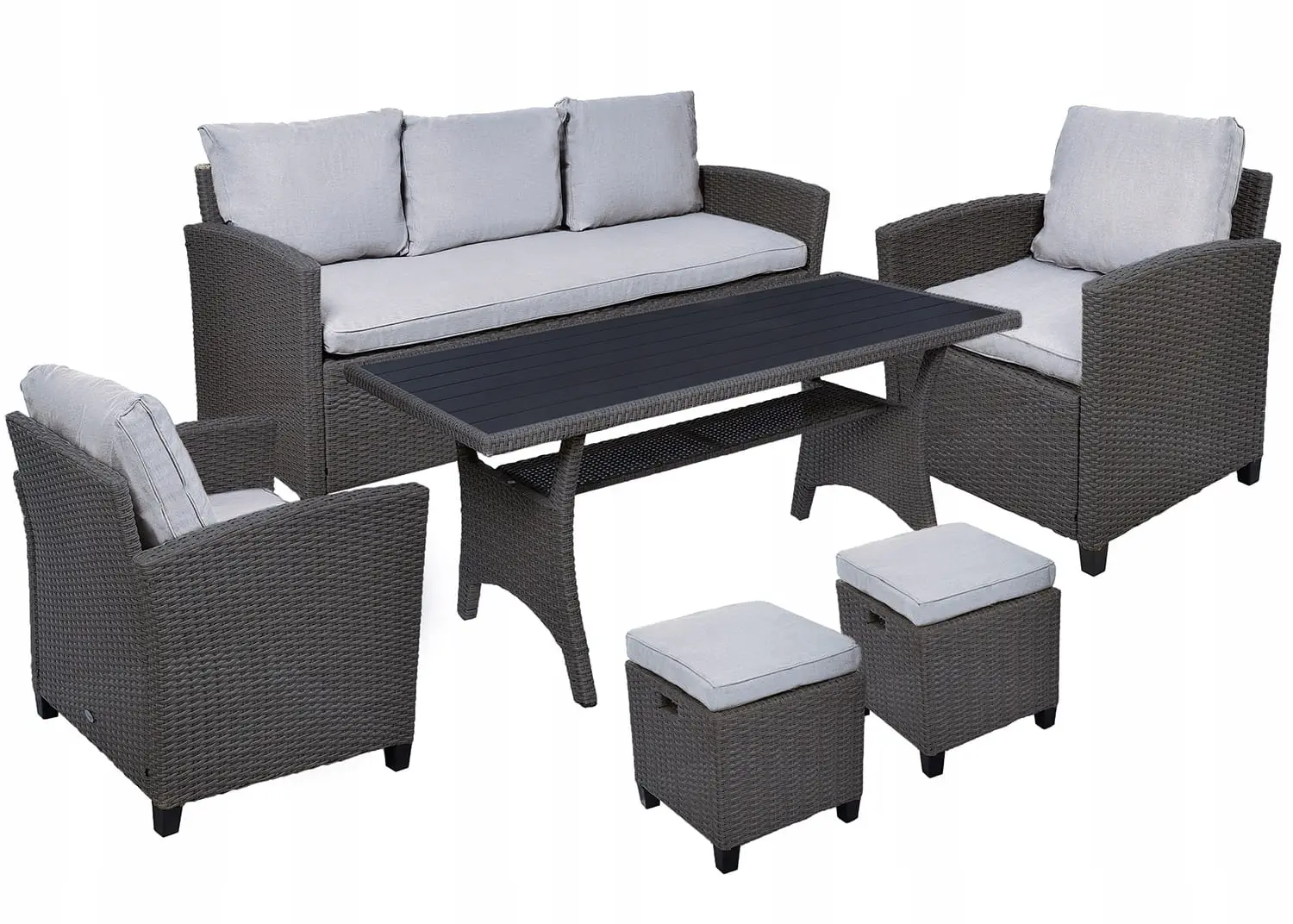 Set mobilier de gradina MILANO (gri)
