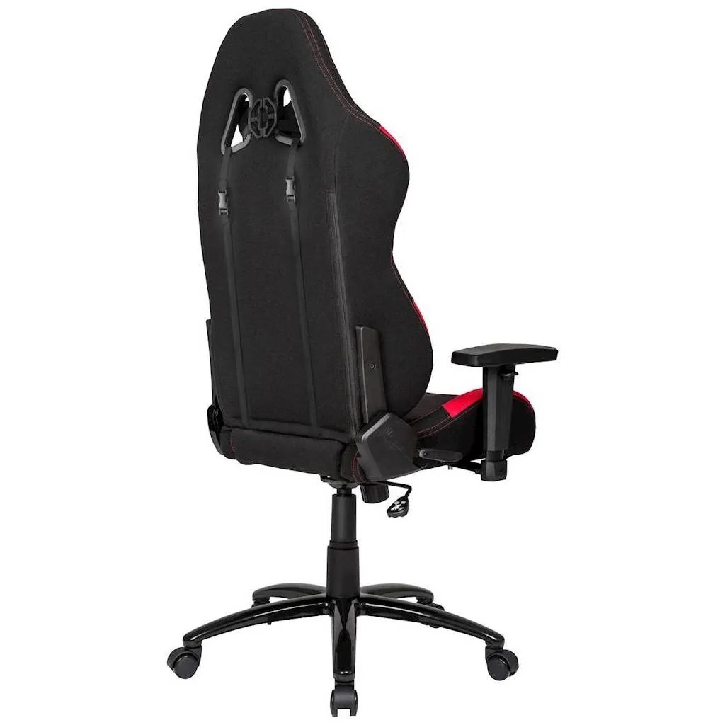 Scaun Gaming AKRacing CORE EX, Textil, Negru/Rosu
