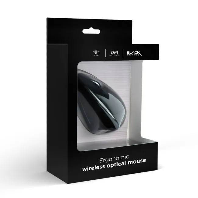 Mouse Wireless Gembird MUSW-ERGO, Negru
