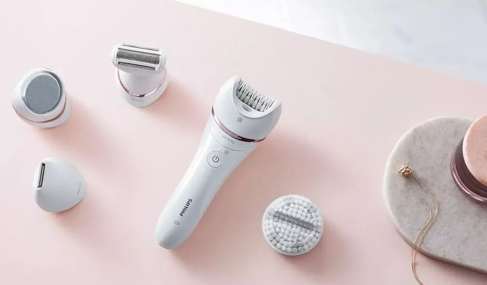 Epilator PHILIPS BRE740/10, Alb