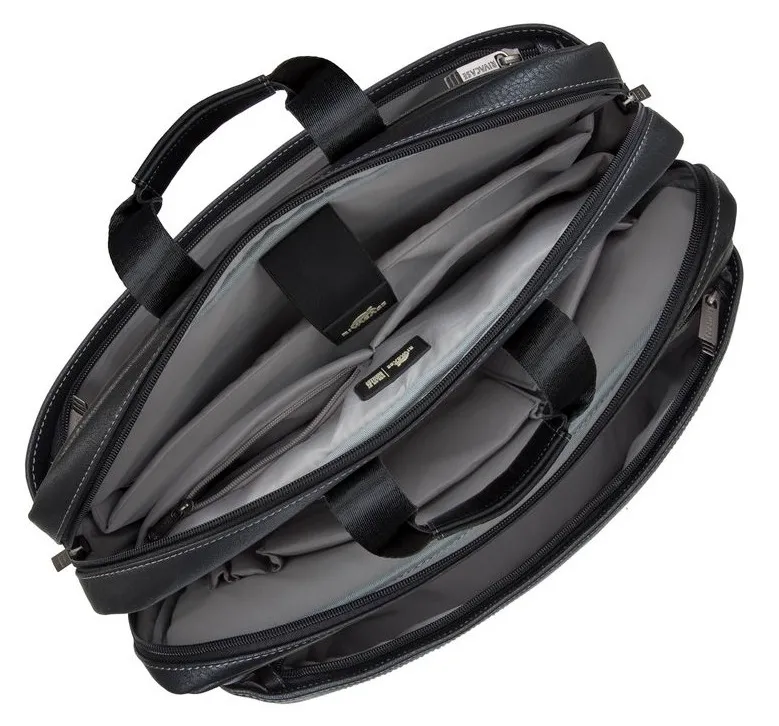Geantă pentru Laptop RivaCase Orly, 16", Poliester, Negru