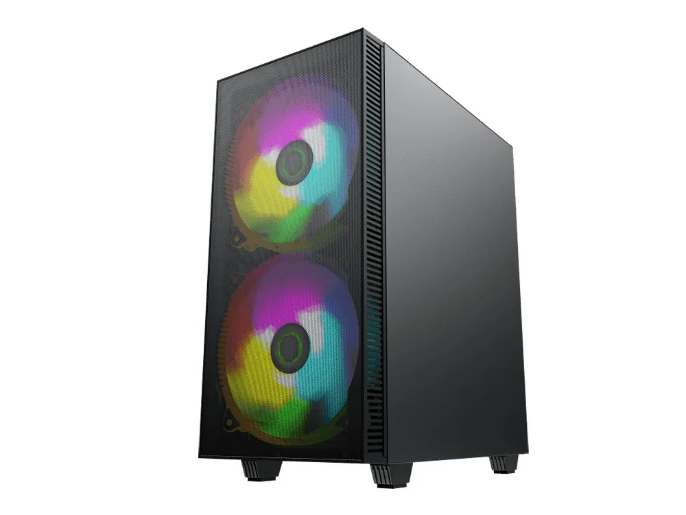 Carcasă PC Gamemax Aero, Midi-Tower, ATX, Negru