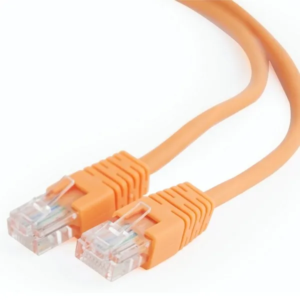 Patch cord Cablexpert PP12-0.25M/O, CAT5e UTP, 0,25m, Portocaliu
