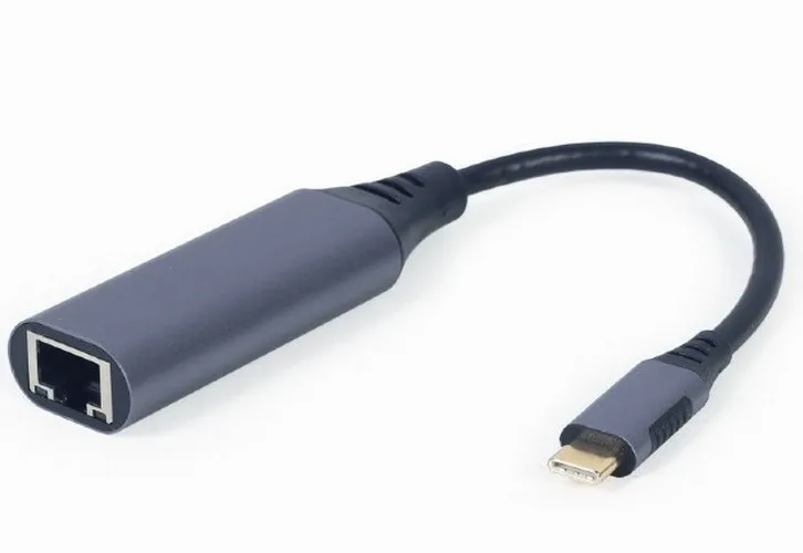 Adaptor USB Cablexpert A-USB3C-LAN-01, USB Type-C (M) - , 0,15m, Gri
