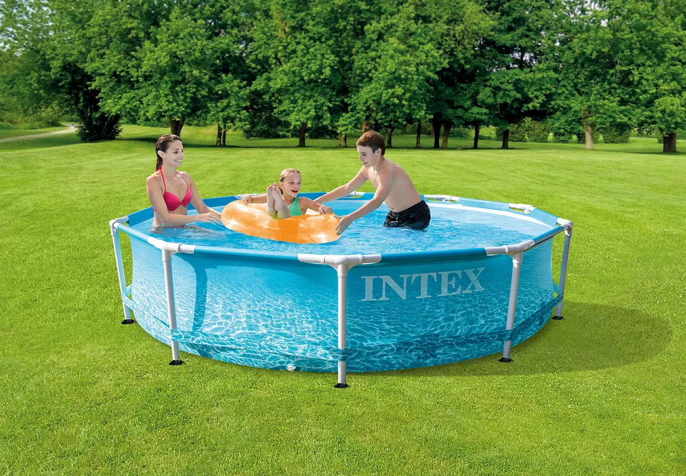 Piscină cu cadru metalic Intex Metal Frame, 4485L, Albastru deschis, 28206