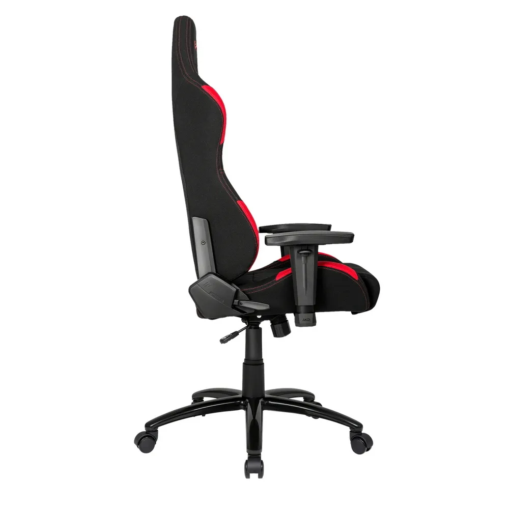 Scaun Gaming AKRacing CORE EX, Textil, Negru/Rosu
